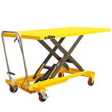Xilin 500kg 0.5ton Extra Large Plate Manual Hydraulic Scissors Lift Table